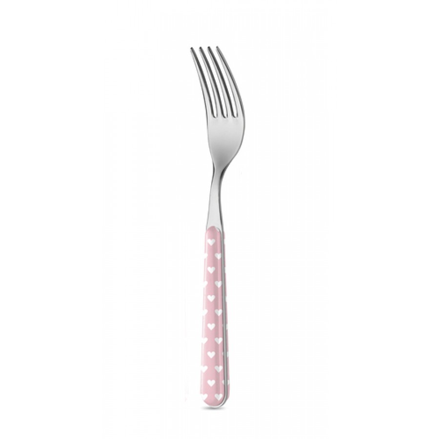 Вилка Heart Pink