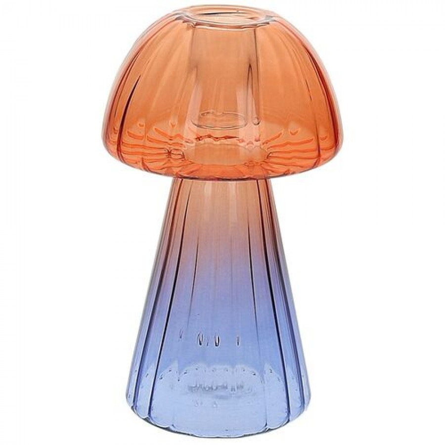 Подсвечник Gl Design Mushroom Viola/Rosso 15 см