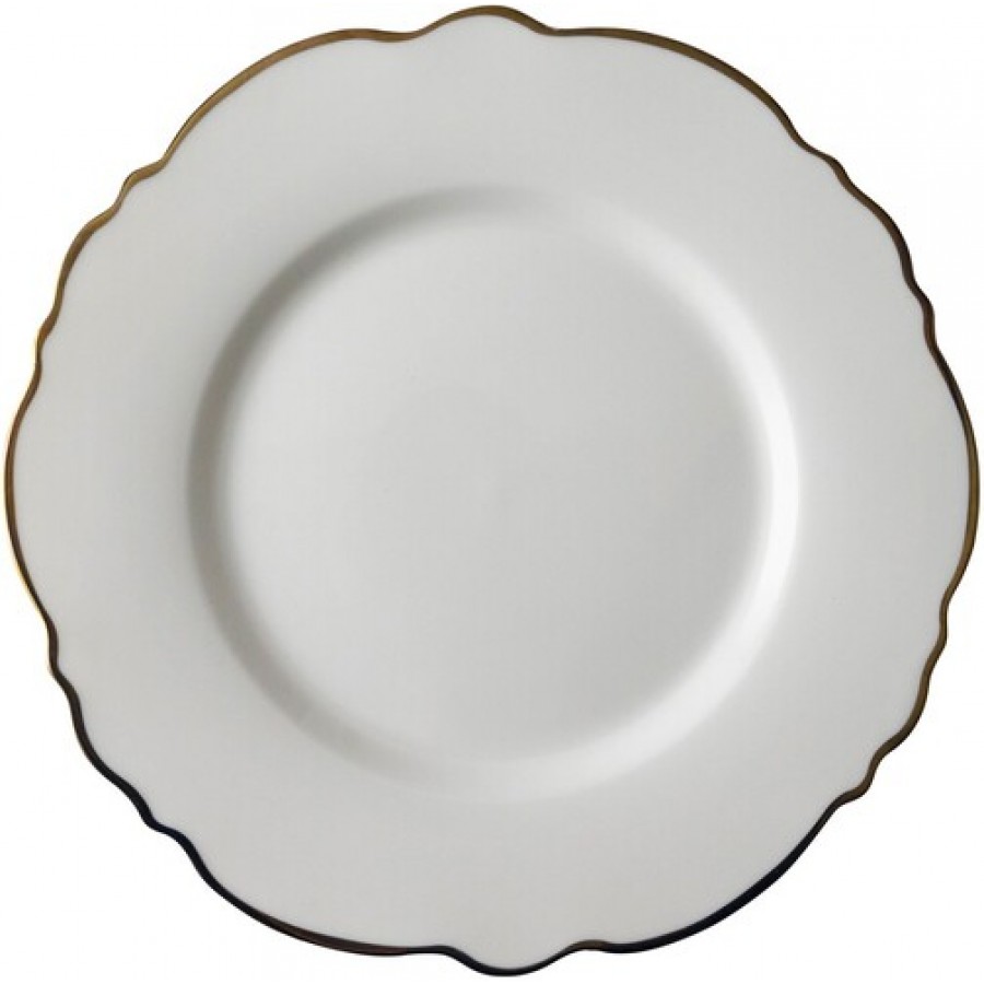 Тарелка Dutch Rose Irregular White Gold 21 см