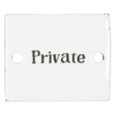 Металлическая табличка Private