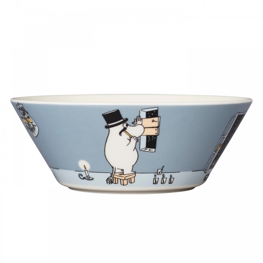 Пиала Moomin Муми-папа серая 15 см