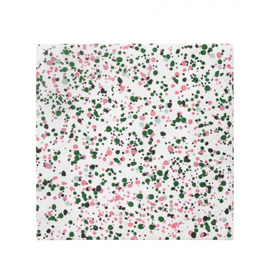 Салфетки бумажные OTC Helle pink/green 33x33 см, 20 шт