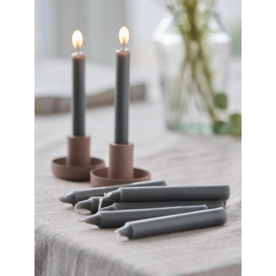 Набор свечей dark grey 1,3 см, 10 шт