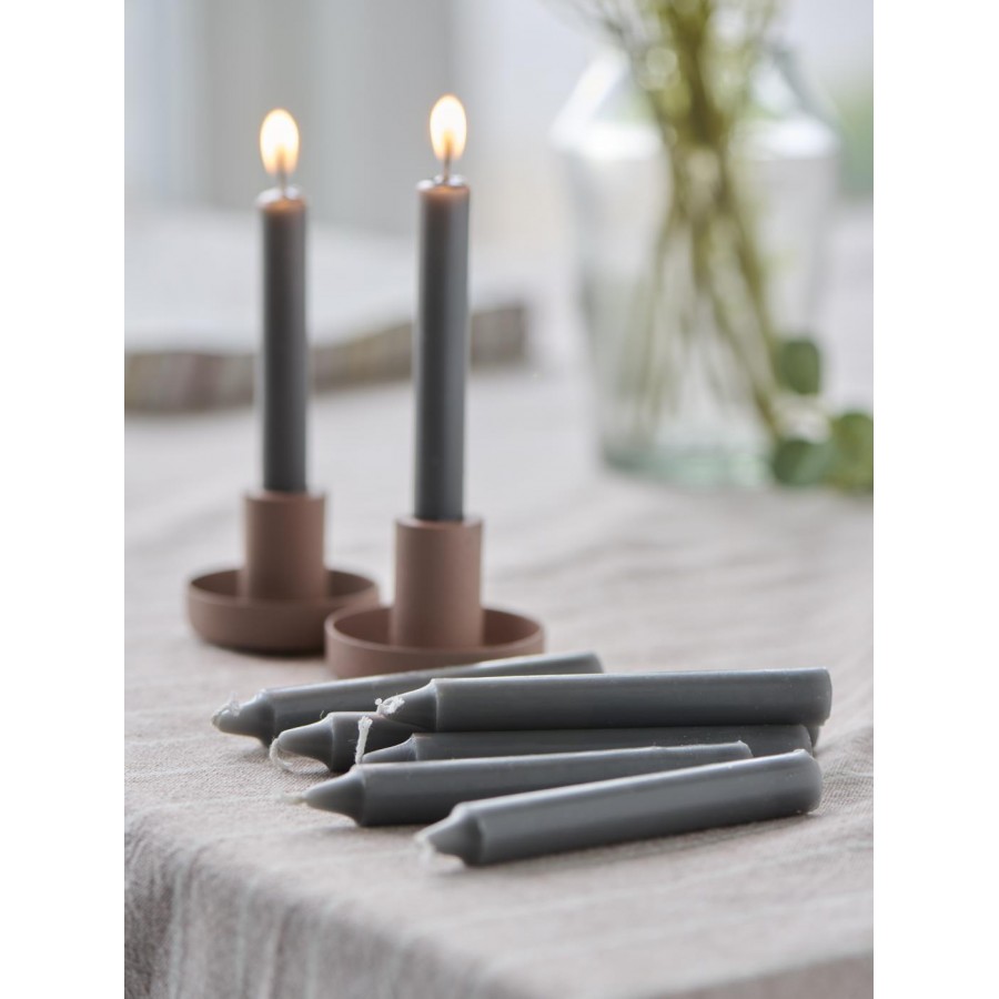 Набор свечей dark grey 1,3 см, 10 шт