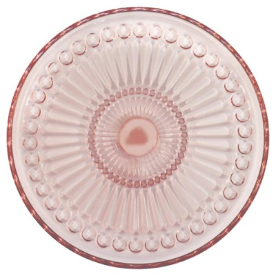 Стеклянная тарелка Alice pale pink 18,5 см