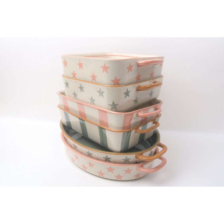 Форма для запекания with stars pink 20,8×20,8×6,4 см квадратная