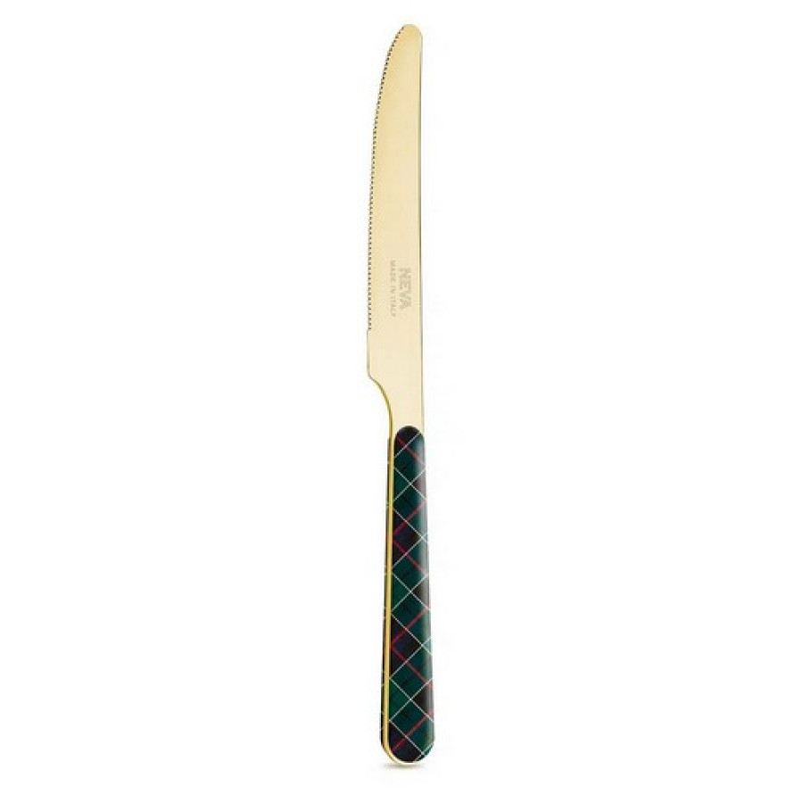 	 Нож Gold Tartan Green