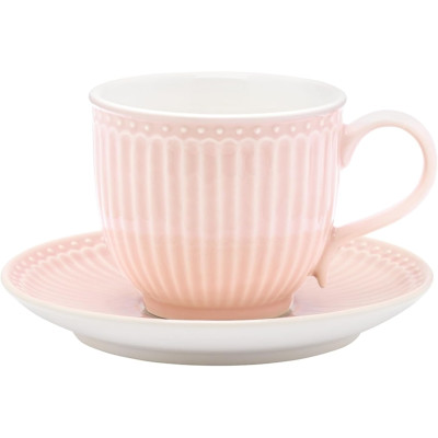 Чайная пара Alice pale pink