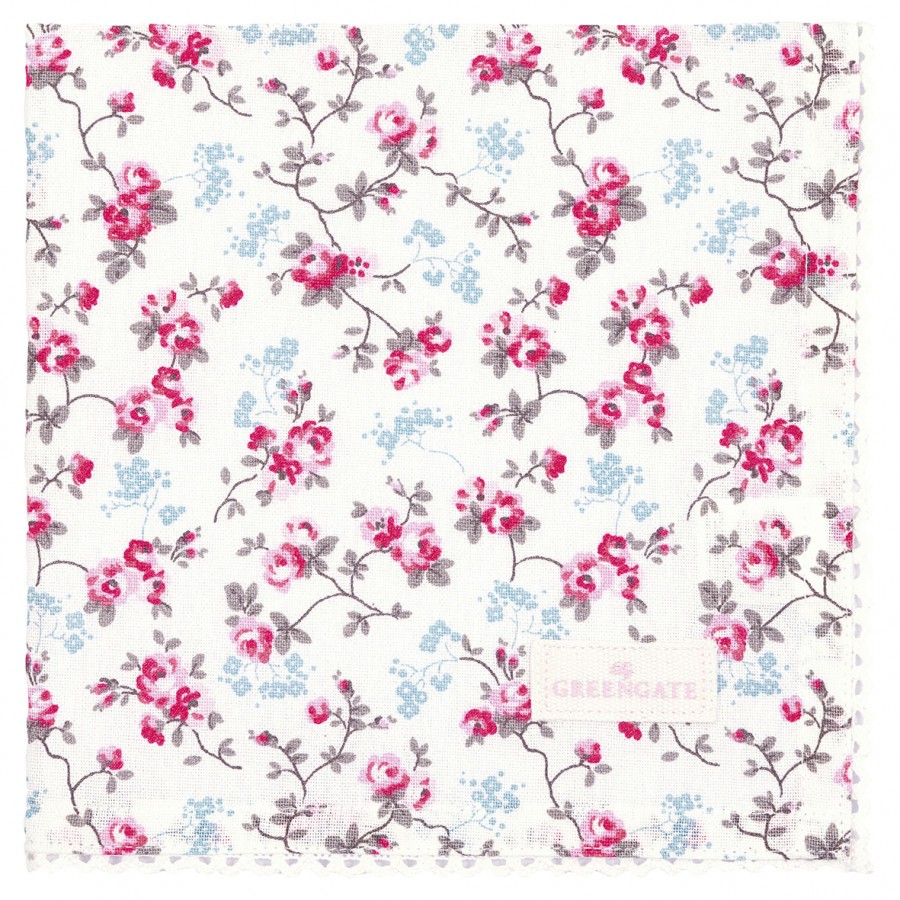 Салфетка with lace Elsy white 40х40 см
