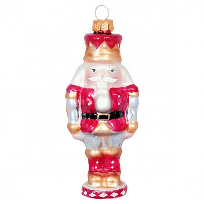 Елочная игрушка Nutcracker red medium