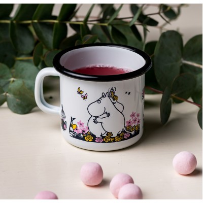 Moomin Кружка эмалированная Объятия, 250 мл (ТОВАР ИЗ АУТЛЕТА)