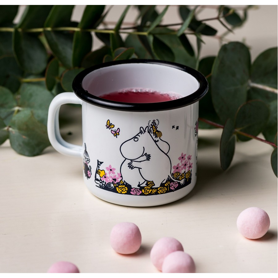 Moomin Кружка эмалированная Объятия, 250 мл (ТОВАР ИЗ АУТЛЕТА)