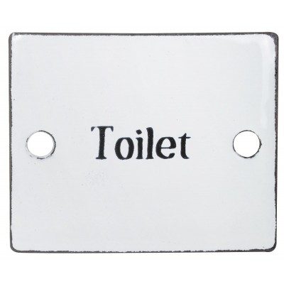 Металлическая табличка Toilet