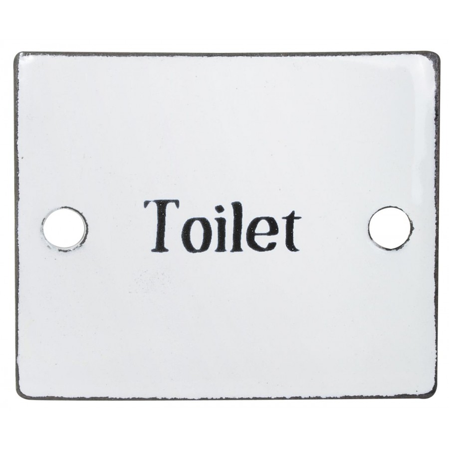 Металлическая табличка Toilet
