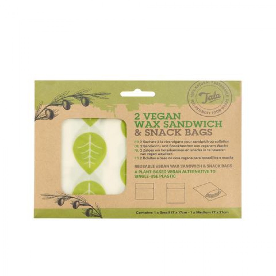 Набор восковых пакетов для сендвичей Vegan 2 шт (17х17 см, 17х21 см)